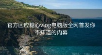 官方回应糖心vlog电脑版全网首发你不知道的内幕