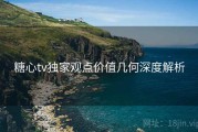 糖心tv独家观点价值几何深度解析