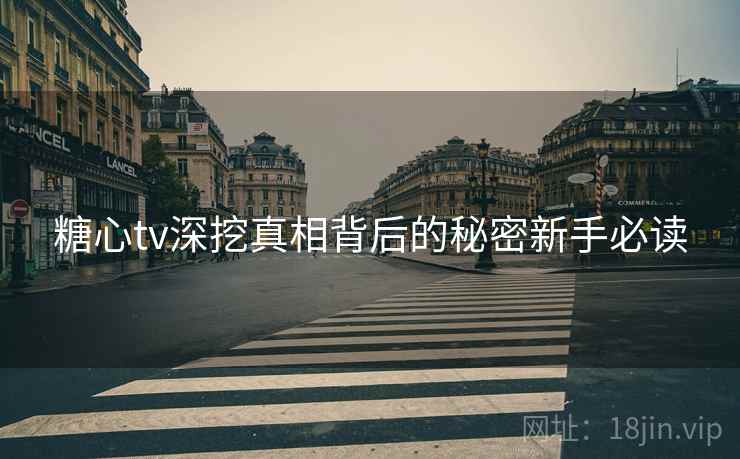 糖心tv深挖真相背后的秘密新手必读