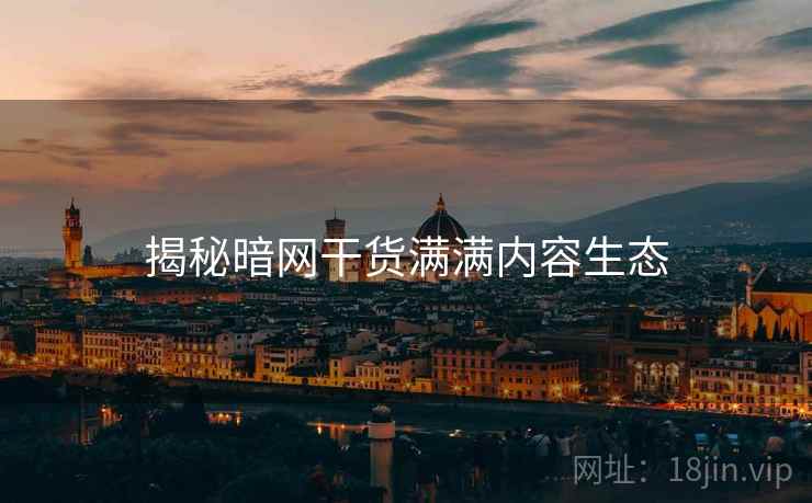 揭秘暗网干货满满内容生态