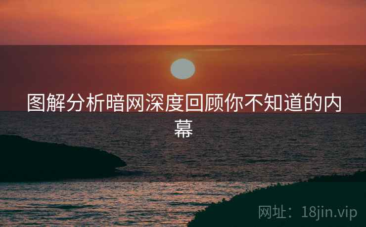 图解分析暗网深度回顾你不知道的内幕