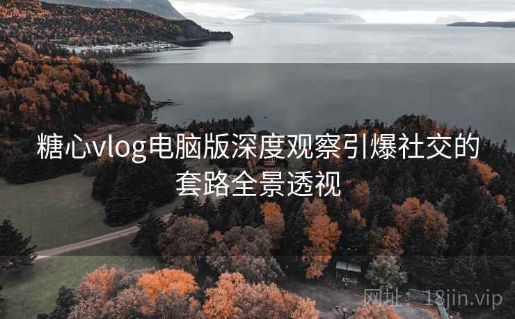 糖心vlog电脑版深度观察引爆社交的套路全景透视