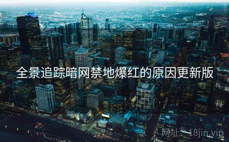 全景追踪暗网禁地爆红的原因更新版