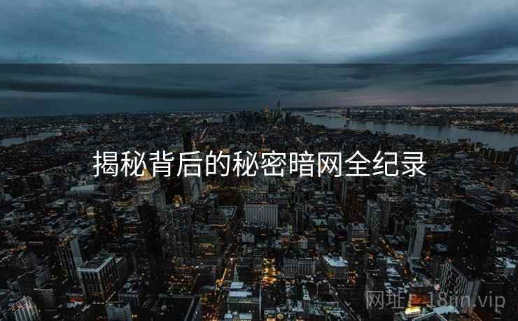 揭秘背后的秘密暗网全纪录