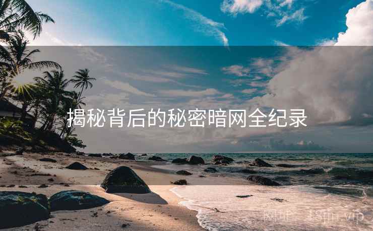 揭秘背后的秘密暗网全纪录
