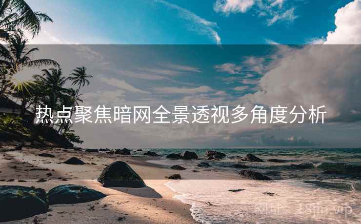 热点聚焦暗网全景透视多角度分析