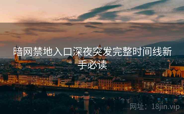 暗网禁地入口深夜突发完整时间线新手必读